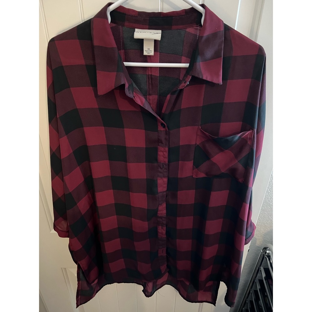 Lightweight Buffalo Check Blouse